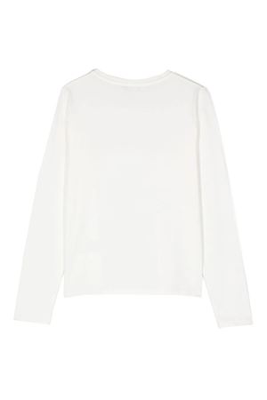 tshirt in cotone bianco MISS BLUMARINE KIDS | IF4139J0088N9969